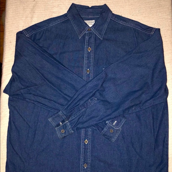 Long Sleeve Denim Button-down - Picture 2 of 5